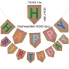 Factory direct supply of BIRTHDAY party decoration flags with mixed colors, HAPPY BIRTHDAY shield-shaped flags and linen flags Application Scenario